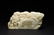 A CHINESE WHITE JADE BOULDER WITH STAND - 6