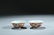 A PAIR OF IRON RED ENAMEL 'BAMBOO' BOWLS - 4