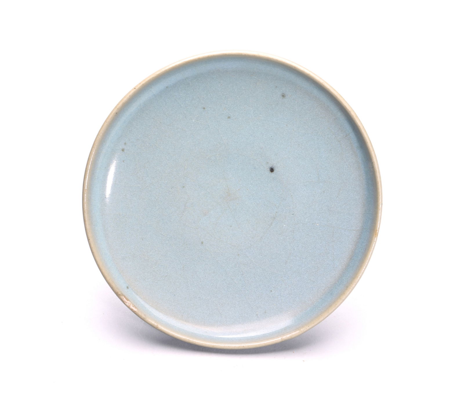 A Chinese Jun Ware Sky Blue Glazed Dish (1 of 6)