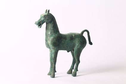 A Chinese Bronze Figure of Horse