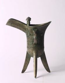 A Chinese Bronze Jue Vessel