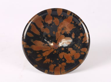 A Chinese Black Glazed Russet Splashed Bowl