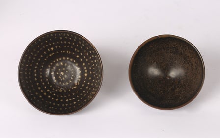 A Jizhou 'Tortoiseshell' Bowl and Henan Black Glaze Bowl