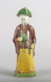 A Chinese Sancai Glaze Figure of Official