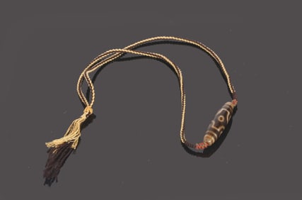 A Tibetan Dzi Bead