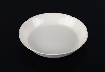 A Ding Type White Glazed Inscribed Dish