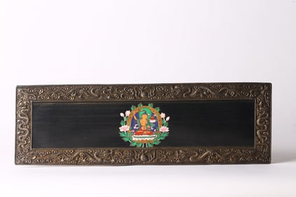 A Tibetan Silver 'Manjusri' Manuscript Cover