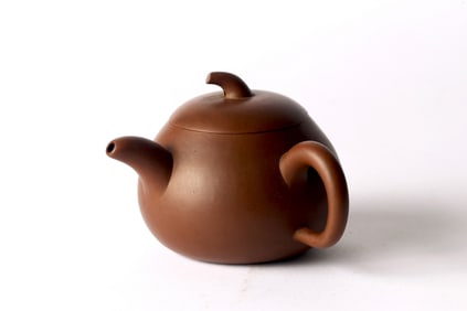 A Yixing 'Eggplant' Teapot attributed to Wang Yingchun