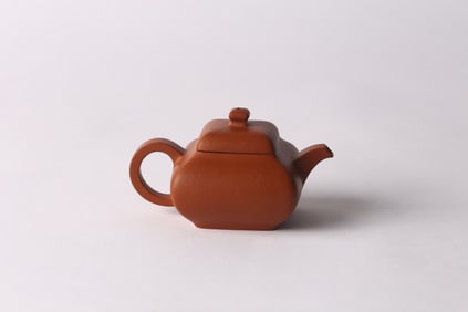 A Yixing 'Jin Yu' Square Teapot