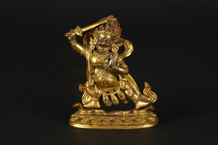 A Gilt Bronze Figure of Begtse Chen