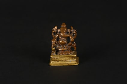 A Copper Alloy Figure of Ganesha