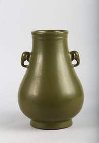 A Large Chinese Tea Dust Glazed Vase