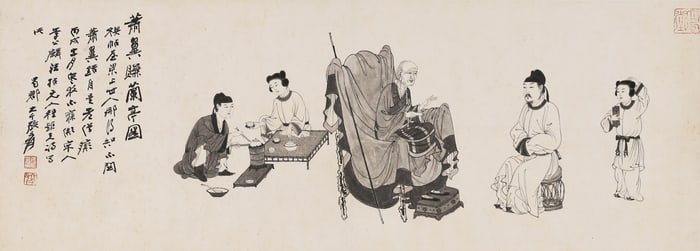 Zhang Daqian(1899-1983): Xiao Yi Obtaining the Lanting Manuscript