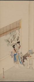 Zhang Huishen: Color and ink 'Lady Figures'