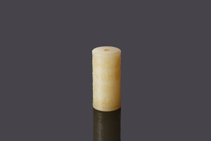 A Chinese Jade 'Calligraphy' Bead