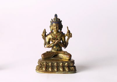 A Gilt Bronze Figure of Vajradhara