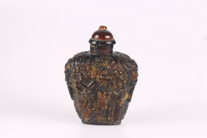An Amber Snuff Bottle