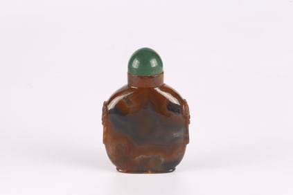 A Brown Agate Snuff Bottle