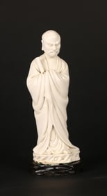 A Blanc De Chine Figure of Bodhidharma