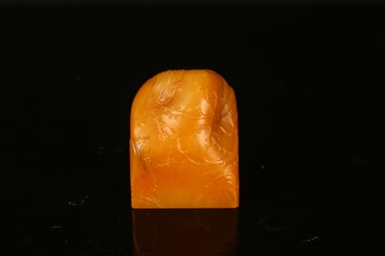 An Uncarved Tianhuang 'Plum Blossoms' Seal