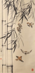 Xu Beihong: Color and Ink 'Bamboo and Birds'