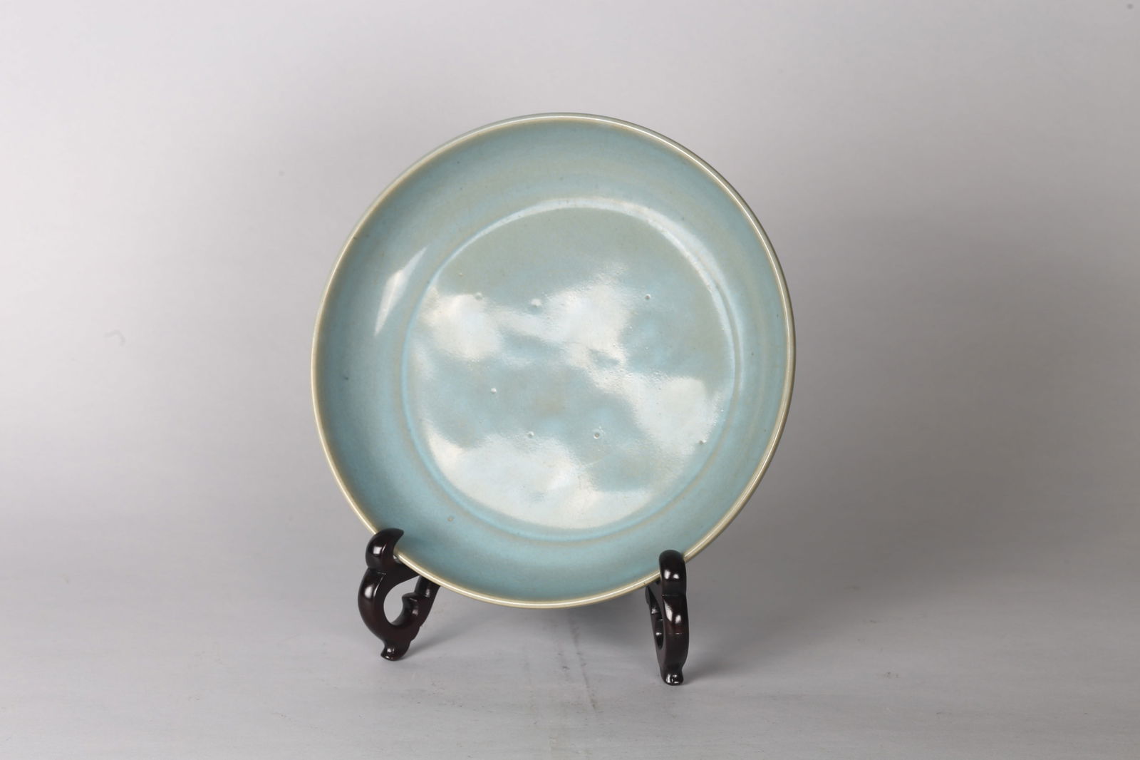 A Large Jun Ware Celadon Glazed Dish - 2