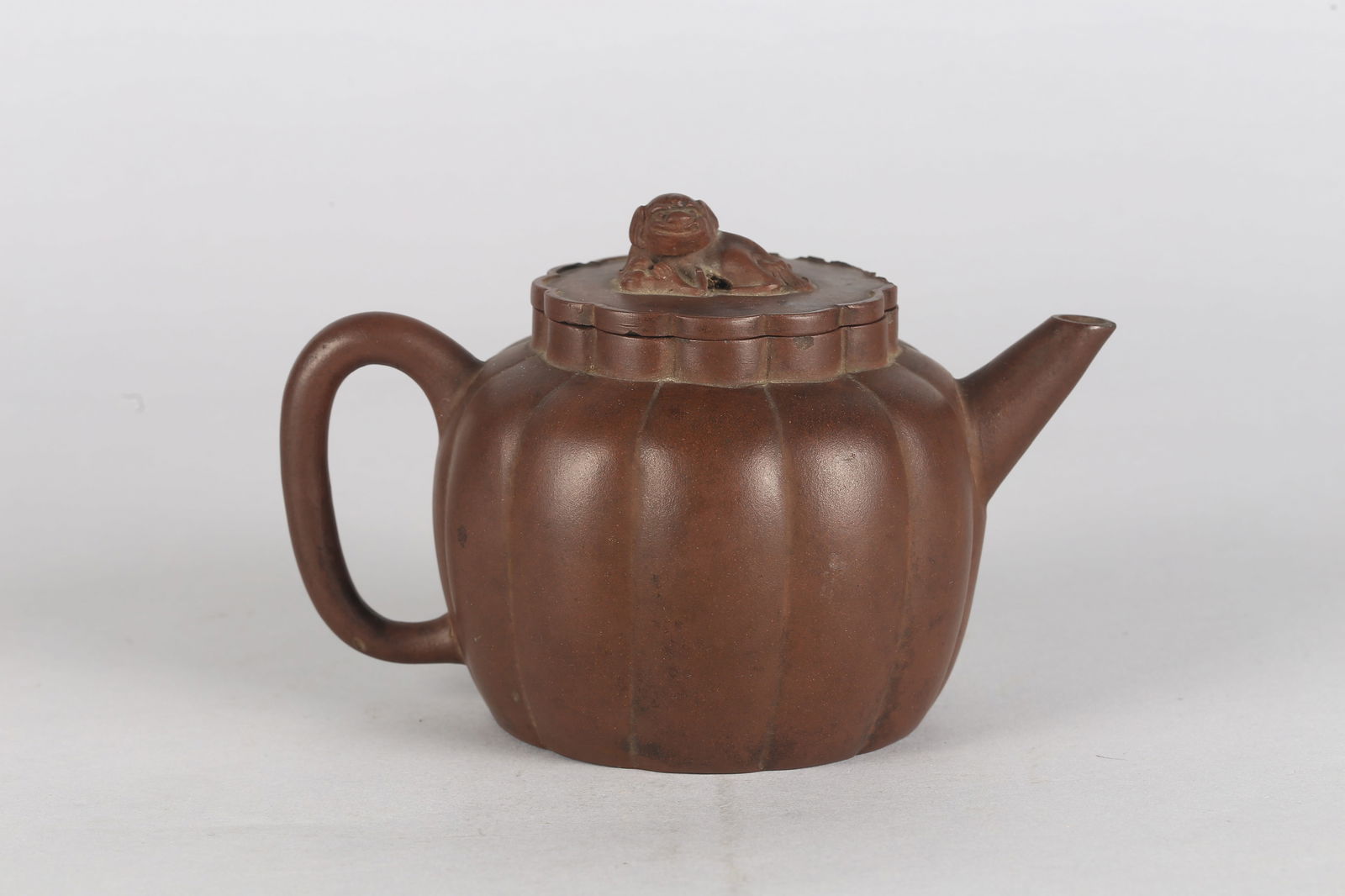 A Yixing Lobed Teapot and Cover (1 of 14)