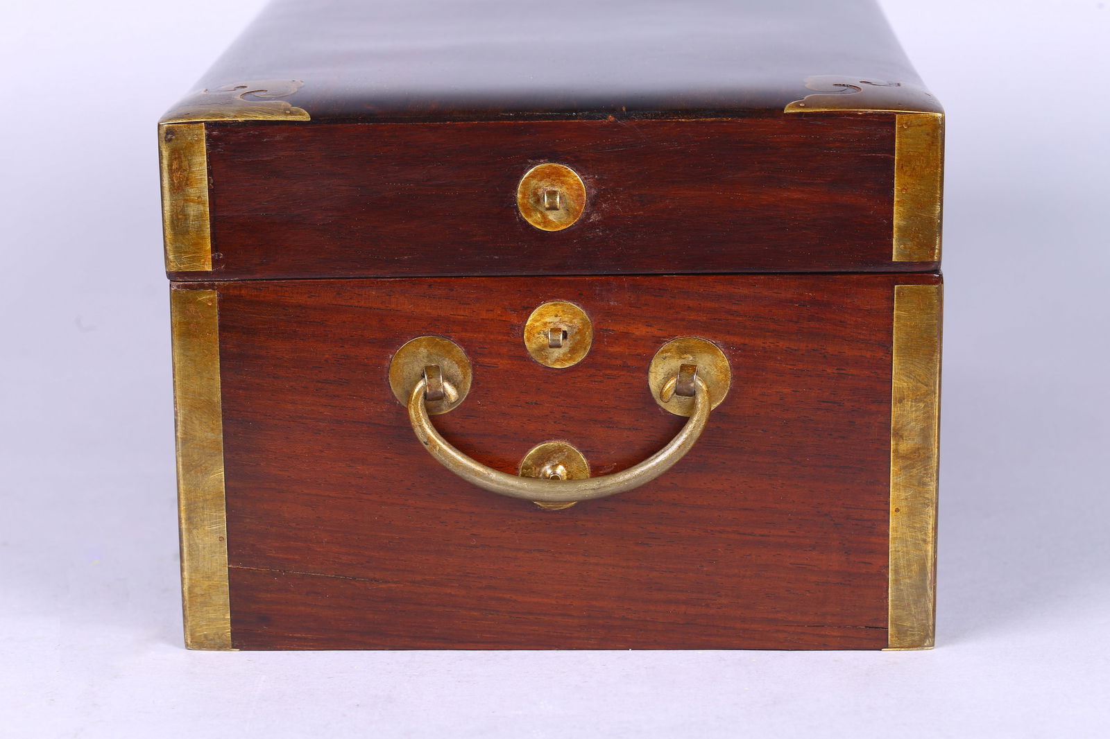 A Zitan Rectangular Scholar's Box and Cover - 5