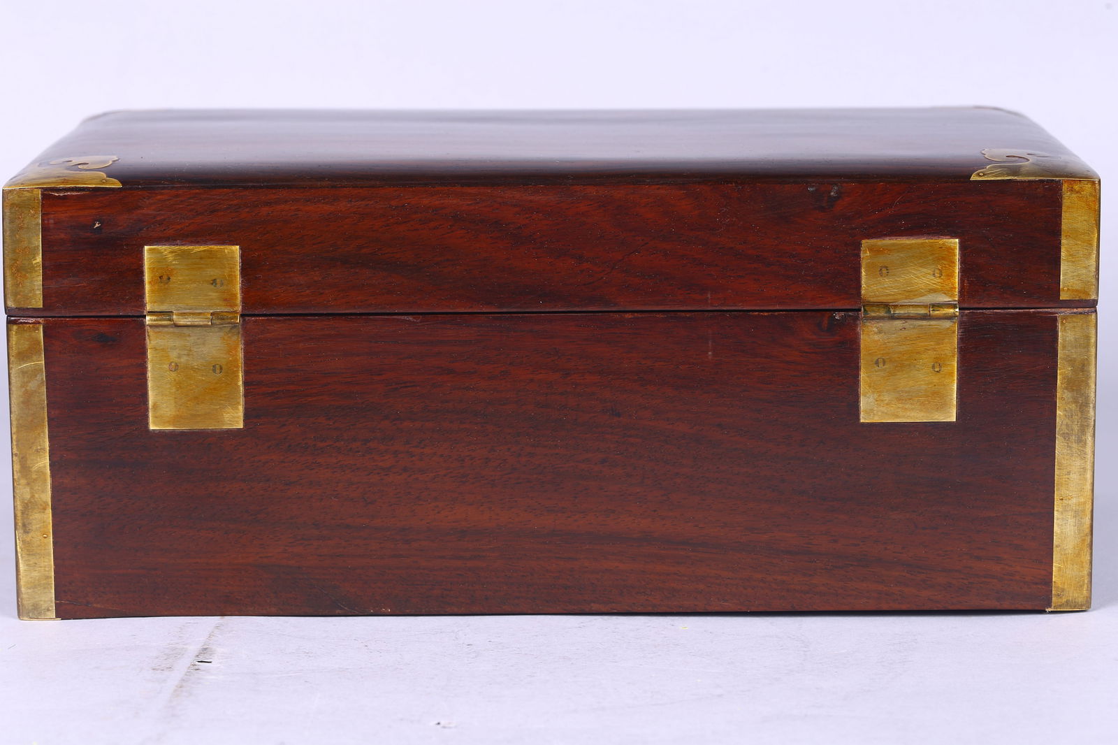 A Zitan Rectangular Scholar's Box and Cover - 6