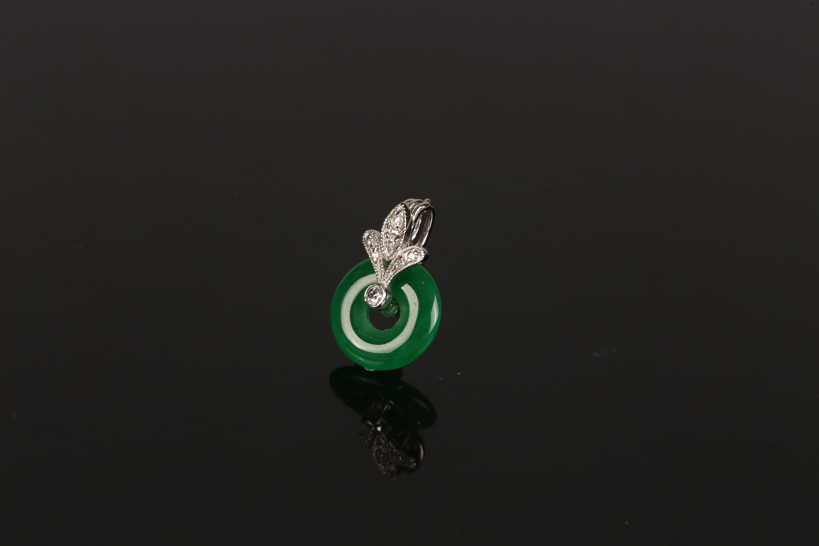 Three Natural Jadeite Pendants - 6