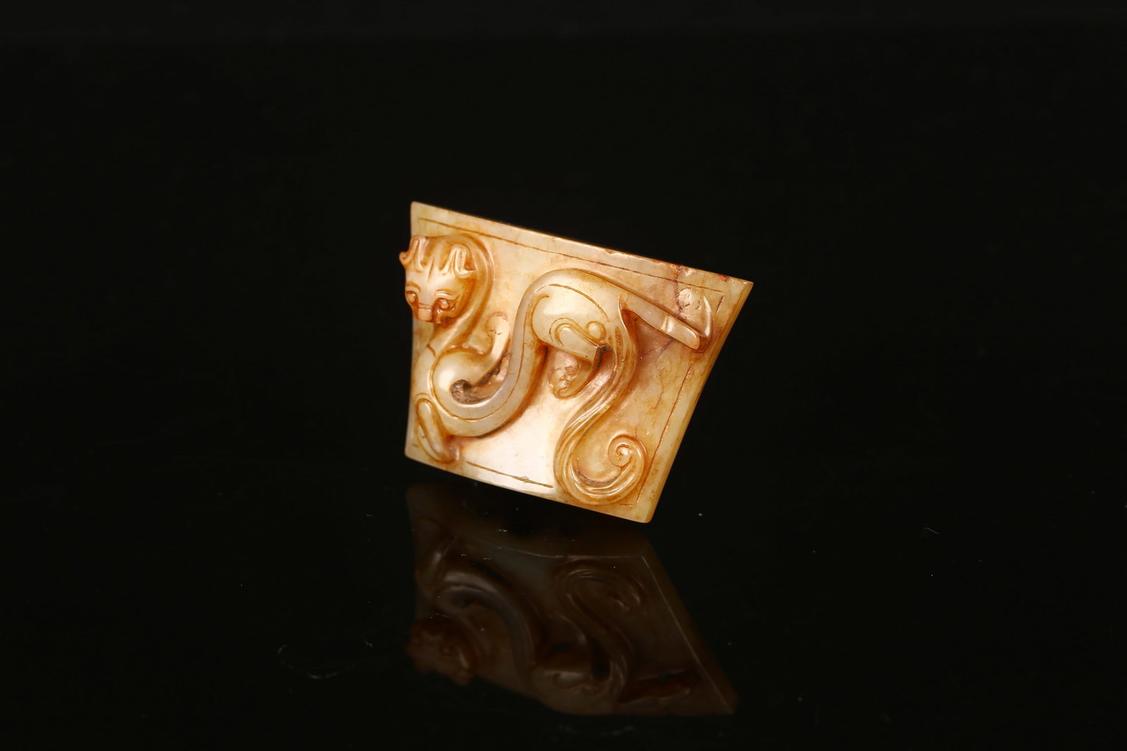 A White Jade 'Mythical Beast' Sword Fitting - 8