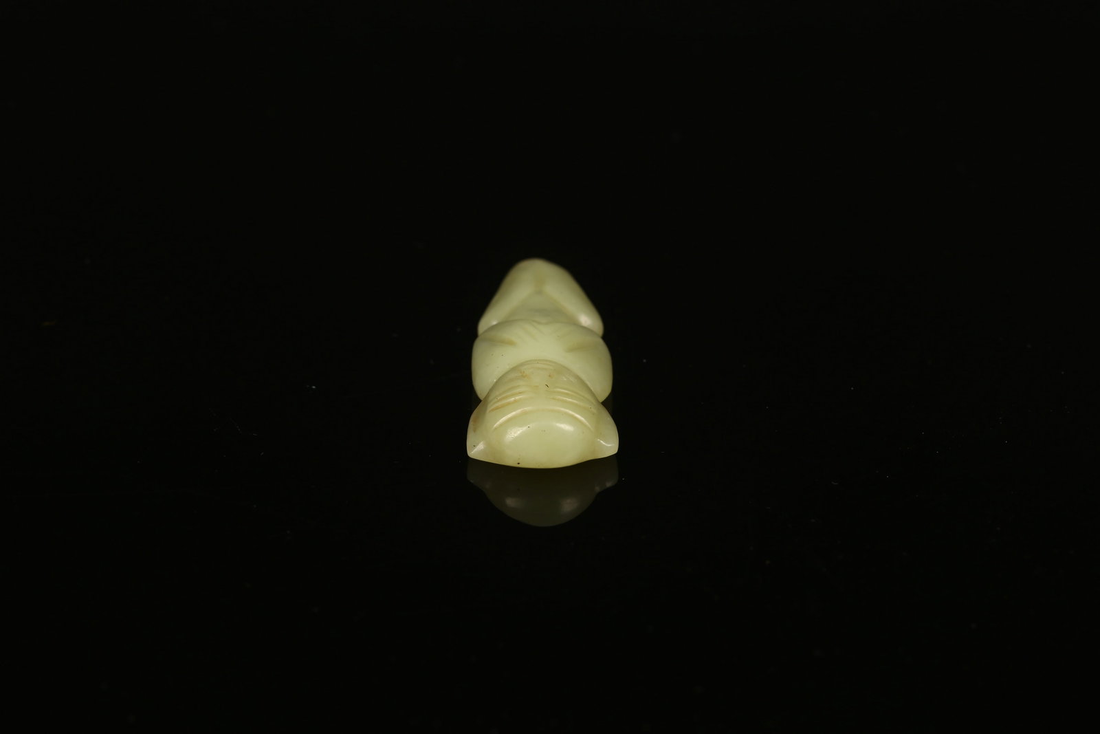 A Yellow Jade Standing Figure - 6