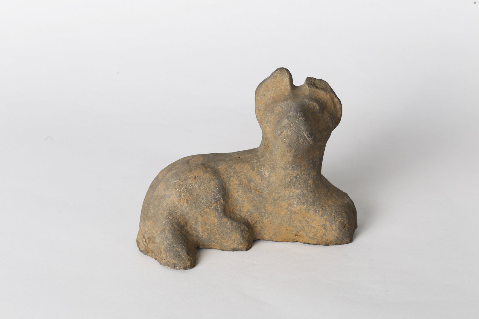 A Chinese Seated Pottery Dog (1 of 9)