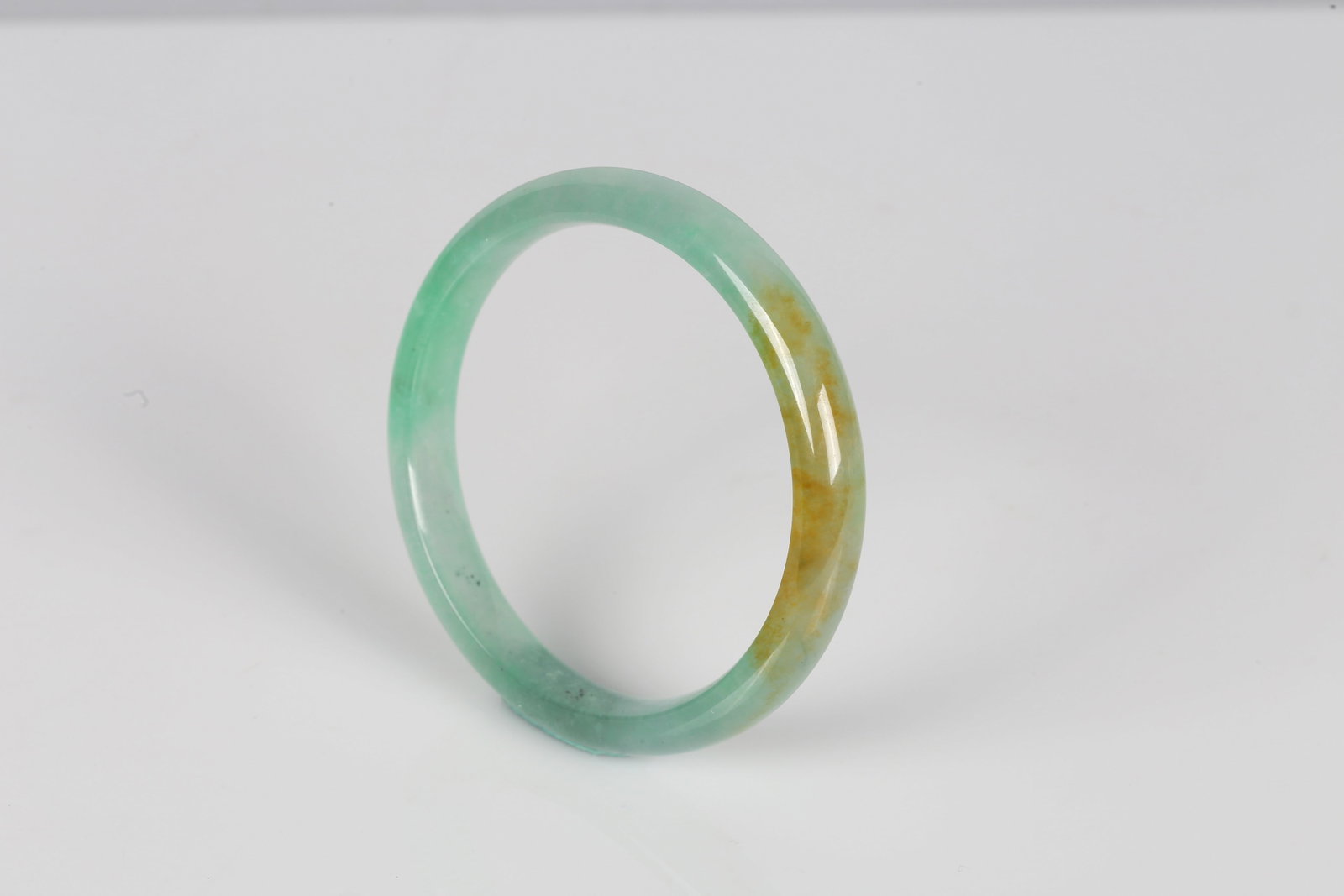 An Icy Jadeite Bangle, with Certificate - 6