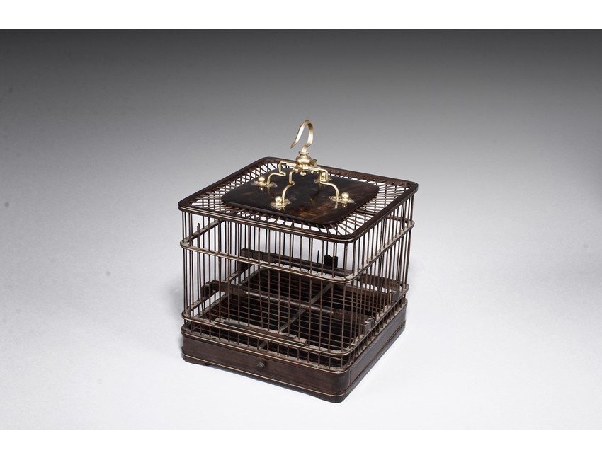 A SQUARE HONGMU BIRD CAGE (1 of 10)