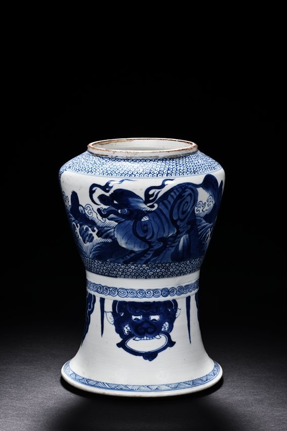 A BLUE AND WHTIE VESSEL (1 of 4)