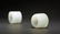 TWO WHITE JADE CARVED ARCHER'S RINGS - 3