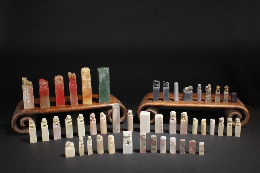 A GROUP OF CHINESE SEALS (1 of 10)