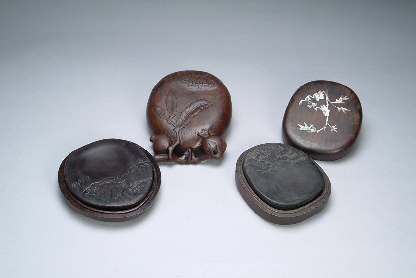 TWO CHINESE INK SLABS WITH COVER (1 of 2)