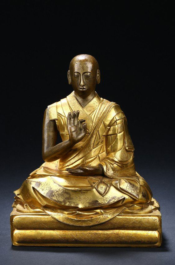 A GILT-BRONZE FIGURE OF THE SECOND PANCHEN LAMA (1 of 5)