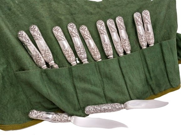 Tiffany & Co. Sterling Silver 1880 Chrysanthemum Pattern Fish Knife (1 of 5)