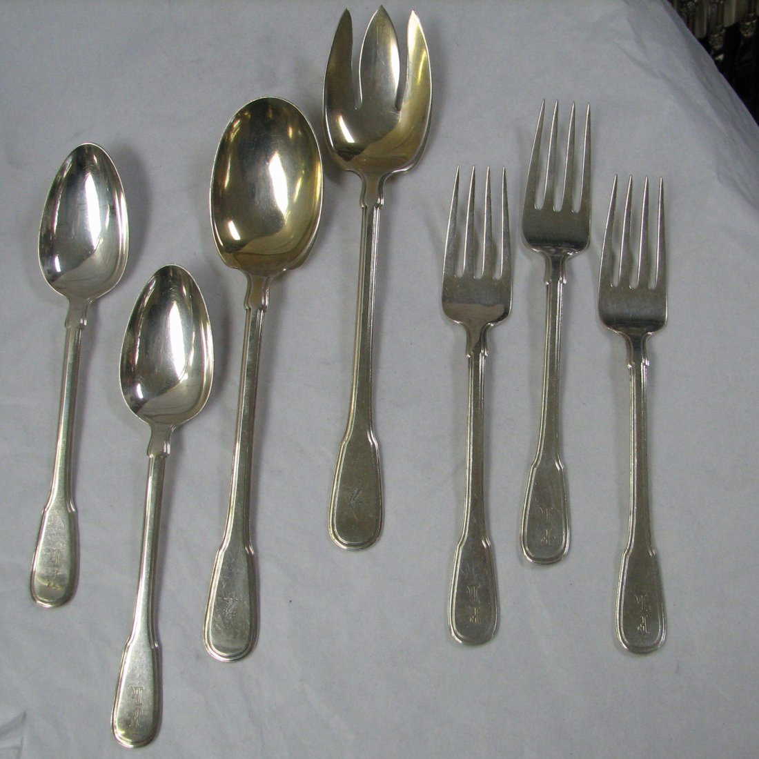 1023 Set Of Tiffany Gramercy Hamilton Serving Pieces