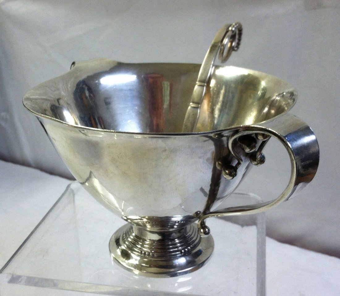 GEORG JENSEN JOHAN ROHDE SAUCE BOWL & LADLE - 2