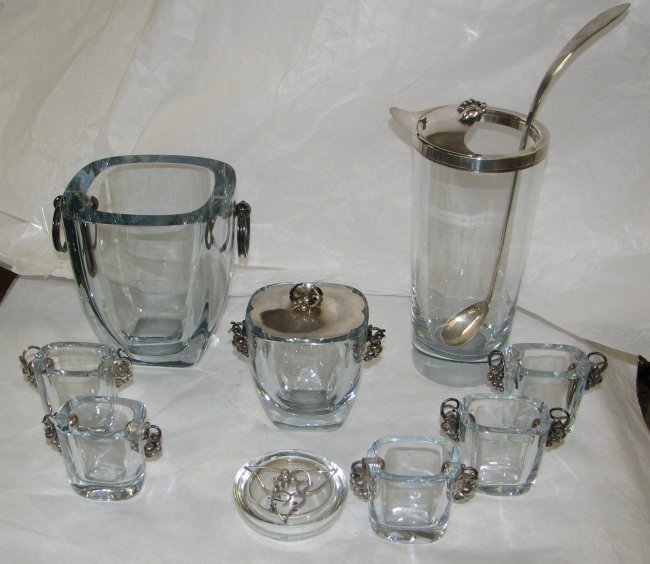 DRAGSTED DANISH SILVER LARGE BAR SERVICE - 5