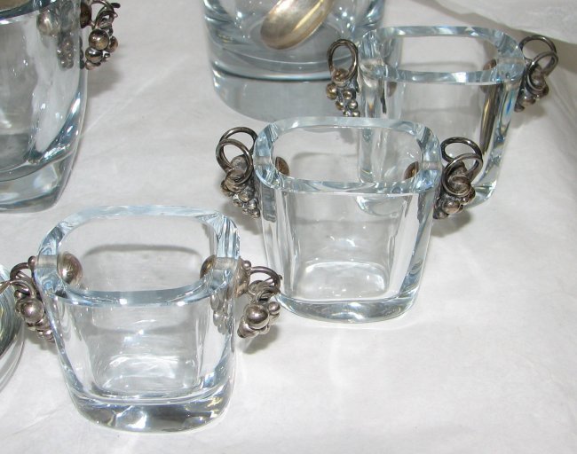 DRAGSTED DANISH SILVER LARGE BAR SERVICE - 8