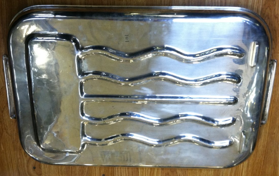 HUDSON ROYSHER ART DECO STERLING SILVER TRAY - 3