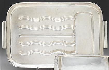 HUDSON ROYSHER ART DECO STERLING SILVER TRAY - 4