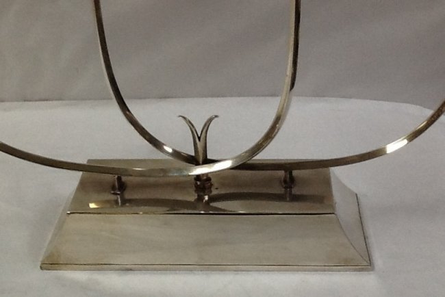 PAIR OF HAND WROUGHT STERLING SILVER CANDELABRA - 5
