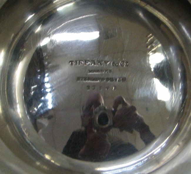 TIFFANY STERLING SILVER PUNCH BOWL & CUPS - 6