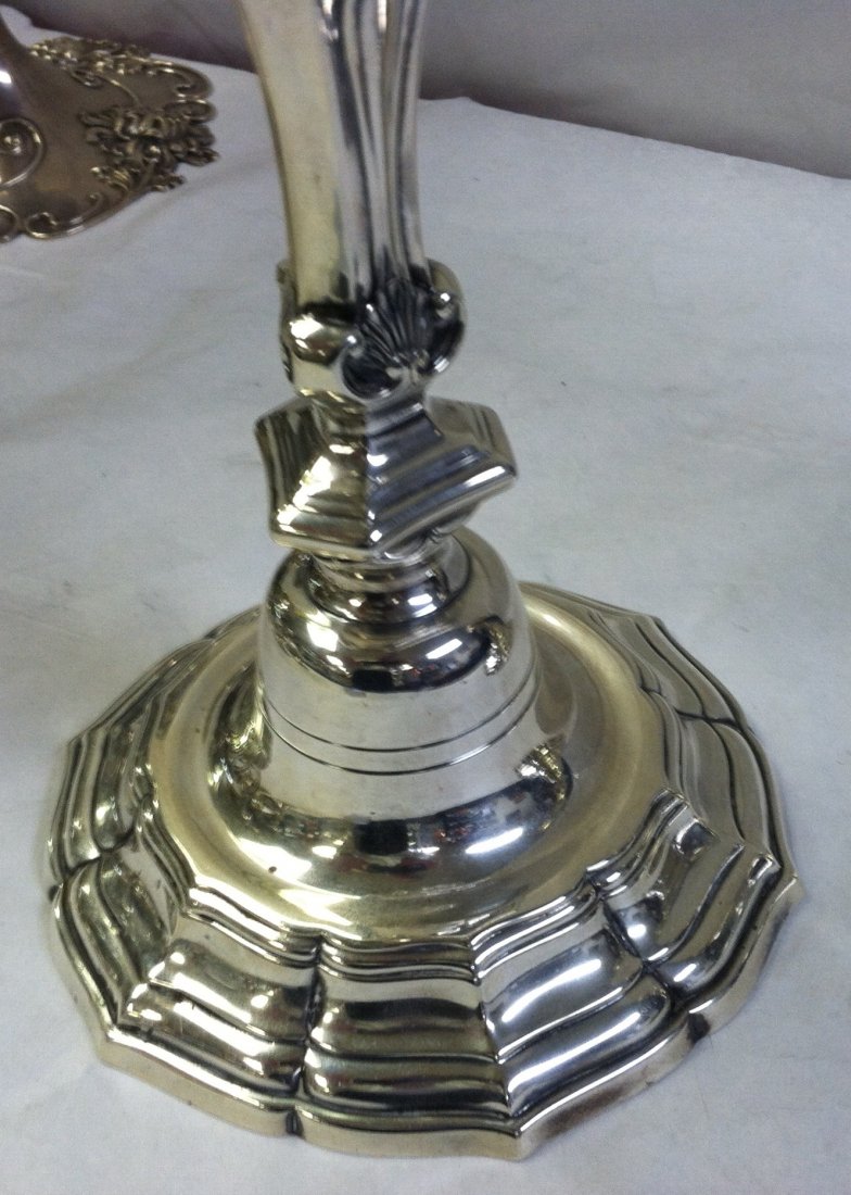 SET OF FOUR TIFFANY ART DECO STERING CANDLESTICKS - 10